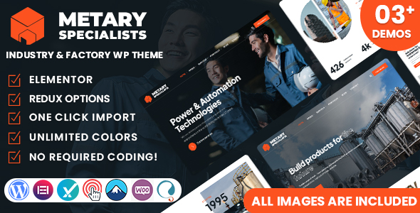 Metary - Industry & Factory WordPress Theme